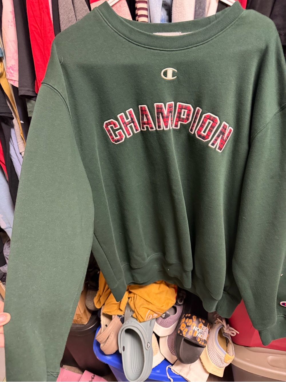 Champion Forest Green Crewneck Sweatshirt XL